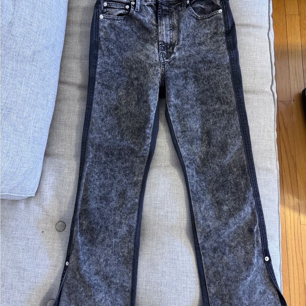 Proenza Schouler Black and Gray Denim